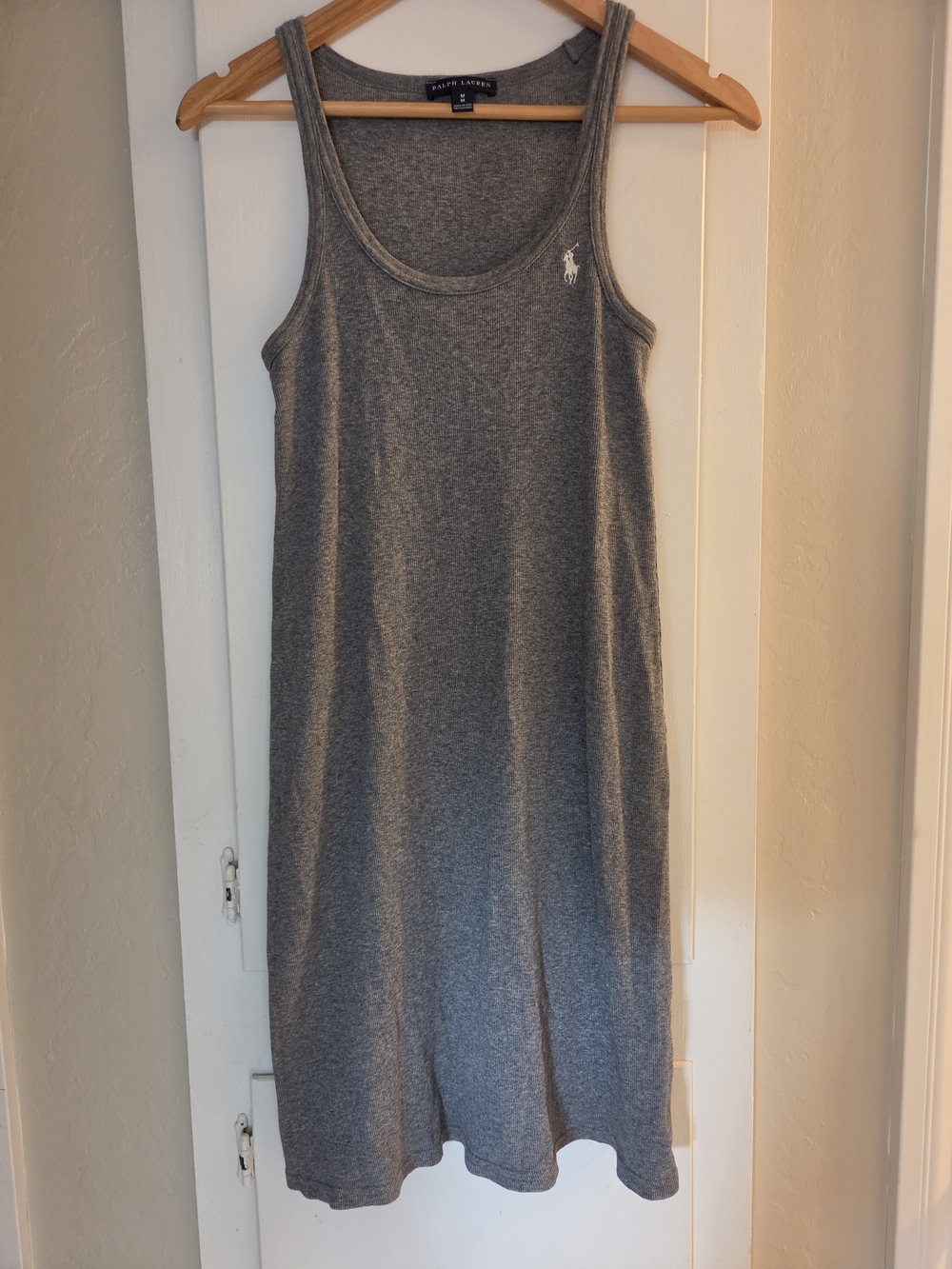 Ralph Lauren Gray Tank Midi Dress